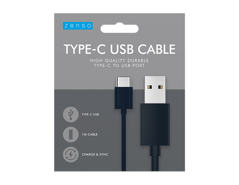 Wholesale Type C USB Cable 1m Coloured