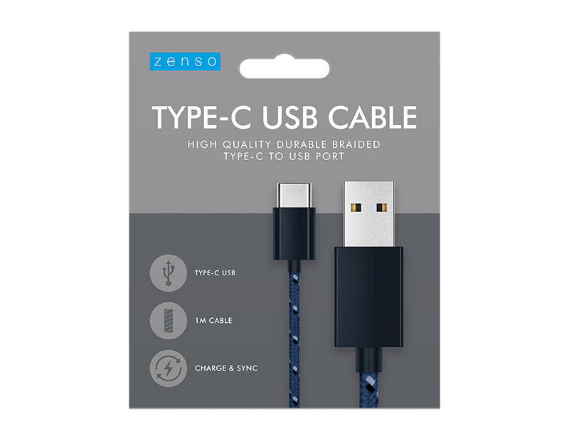 Wholesale Type C USB cable 1m Braided