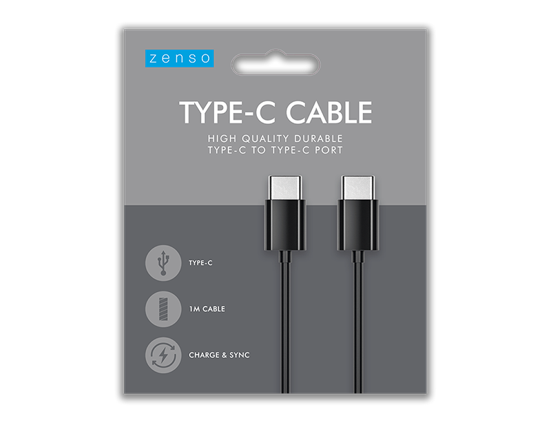 Wholesale Coloured Type C To Type C Cable 1m | Gem imports Ltd.