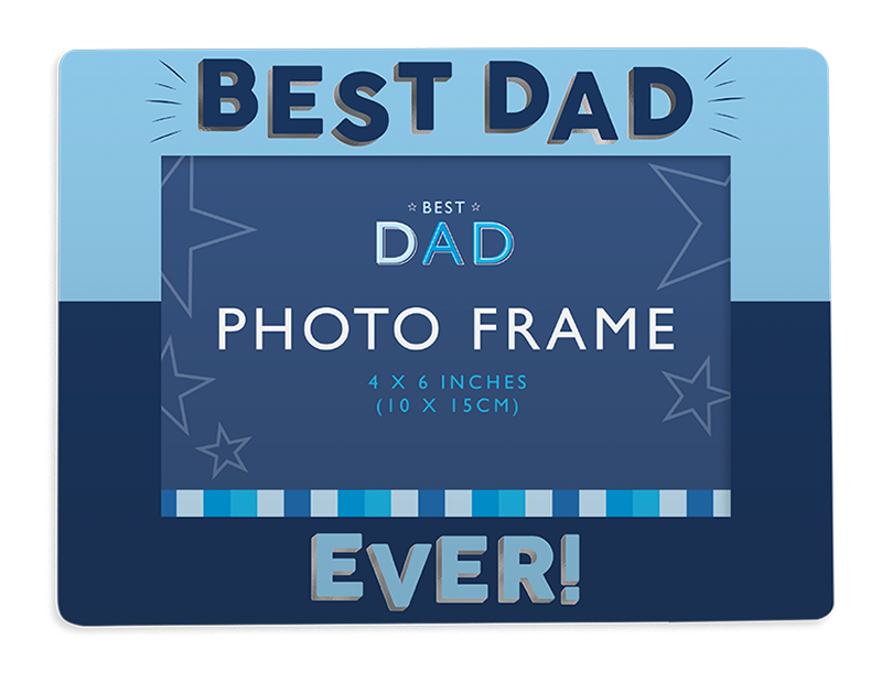 Father's Day Foiled Photo Frame PDQ