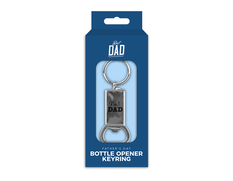 Wholesale Father's Day Metal Bottle Opener Keyring