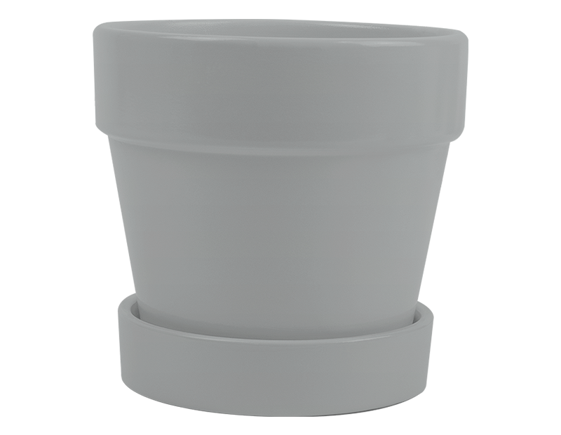 Ceramic Plant Pot & Saucer
