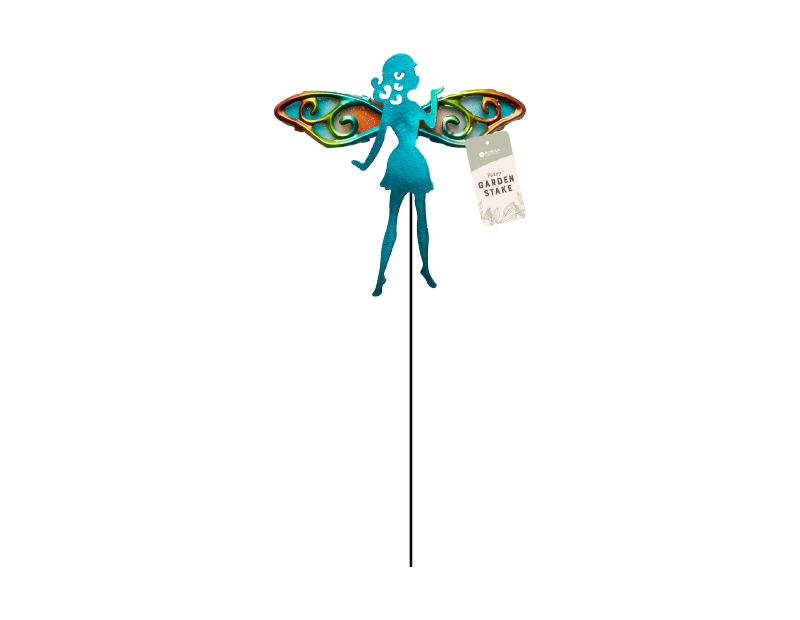 Wholesale Metal Fairy on stake with glass wings