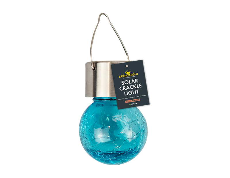 Wholesale Solar Coloured Glass Crackle Ball Light