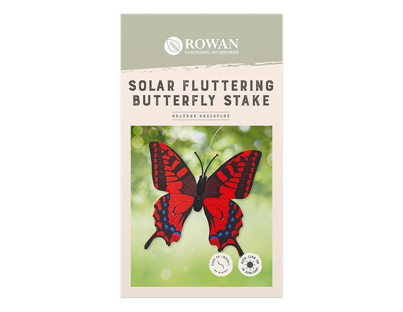 Solar Powered Fluttering Butterfly Stake
