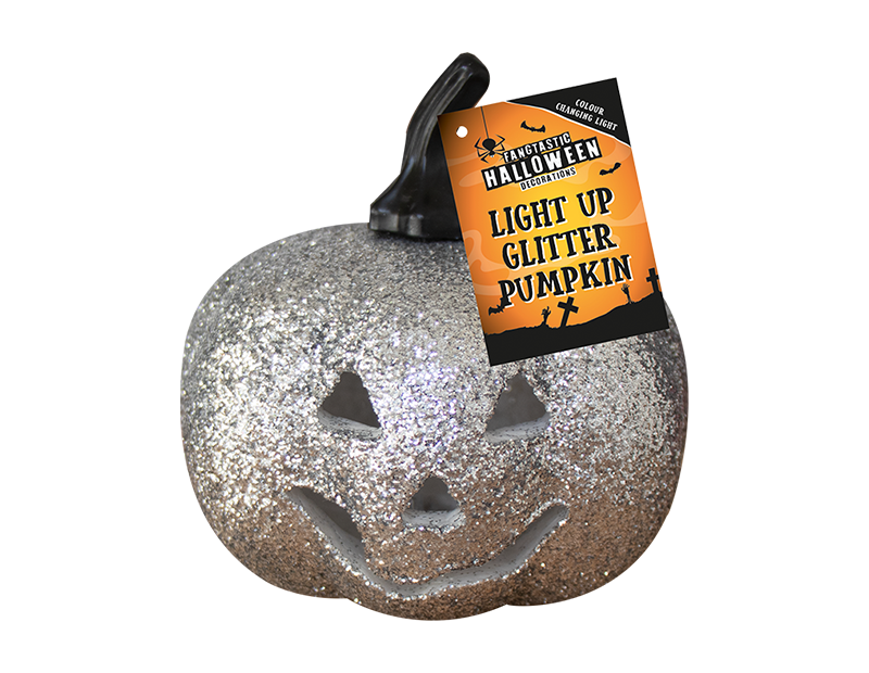 Wholesale Light Up Glitter Pumpkin