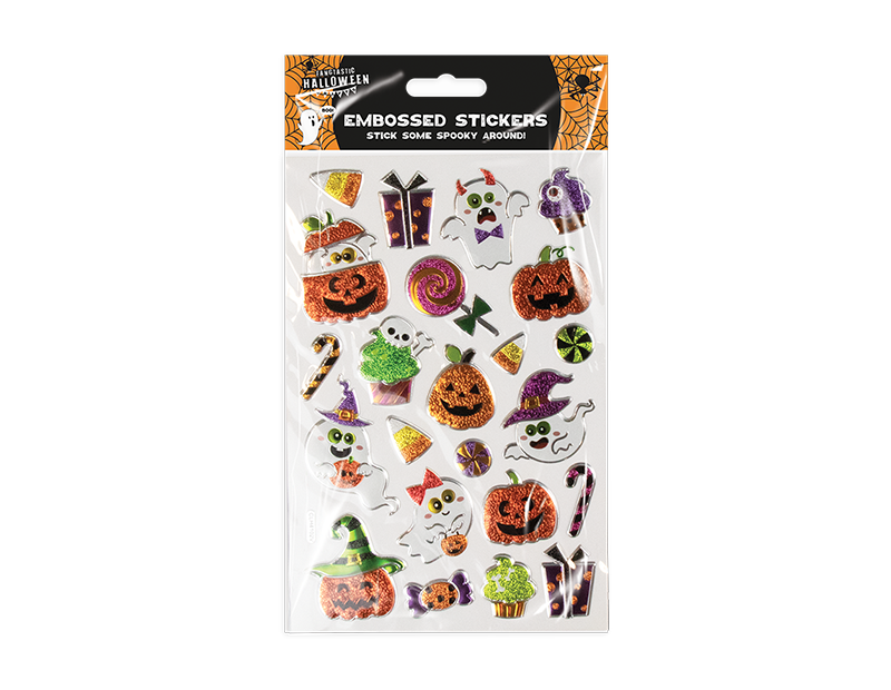 Wholesale Embossed Foil Halloween stickers