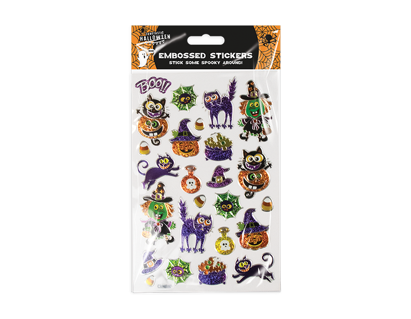 Wholesale Embossed Foil Halloween stickers