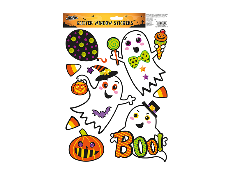Wholesale Halloween Glitter Window Stickers