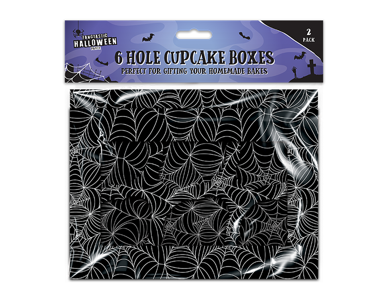 Halloween 6-Hole Cupcake Boxes 2pk