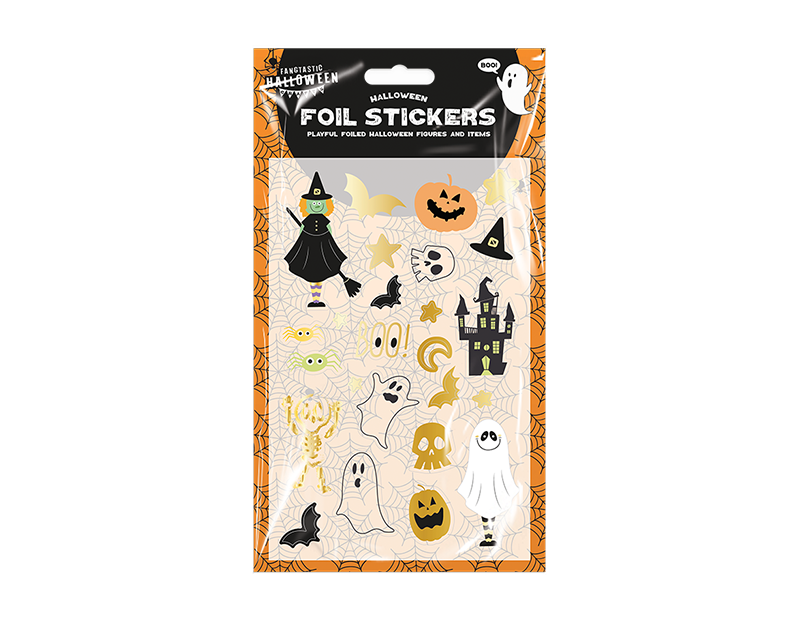 Wholesale Halloween Foil finish stickers