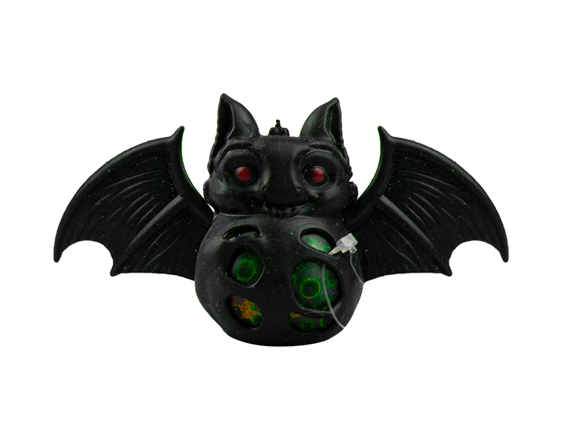 Wholesale Black Neon bead squishy Bat PDQ