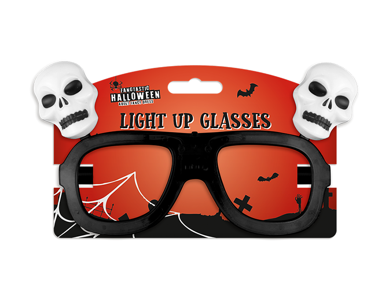 Wholesale Light up Novelty Halloween Glasses | Gem imports Ltd