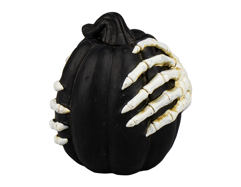 Wholesale Halloween Cement Skeleton Pumpkin
