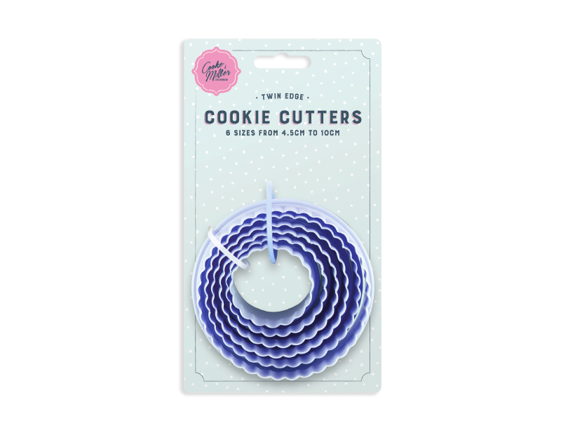 Twin Edge Cookie Cutters - 6 Pack