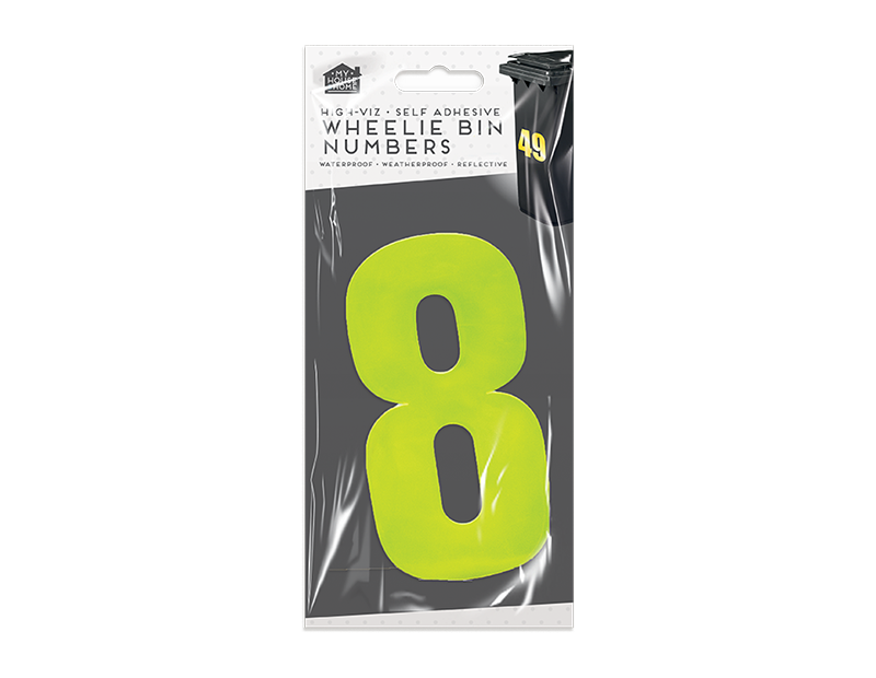 Wheelie Bin Number Stickers