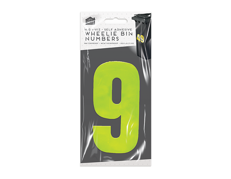 Wholesale Wheelie Bin Number Stickers