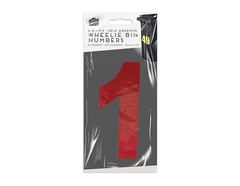 Wholesale Wheelie Bin Number Stickers