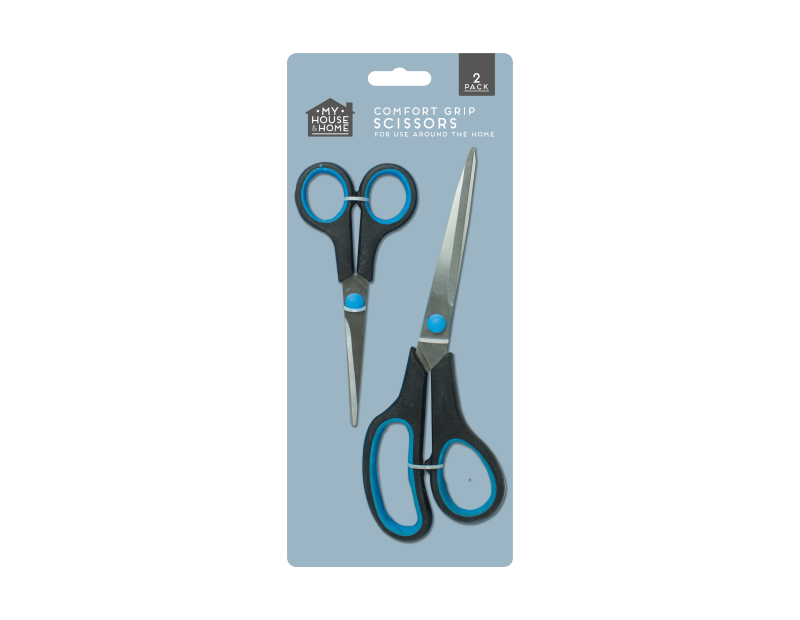 Comfort Grip Scissors - 2 Pack