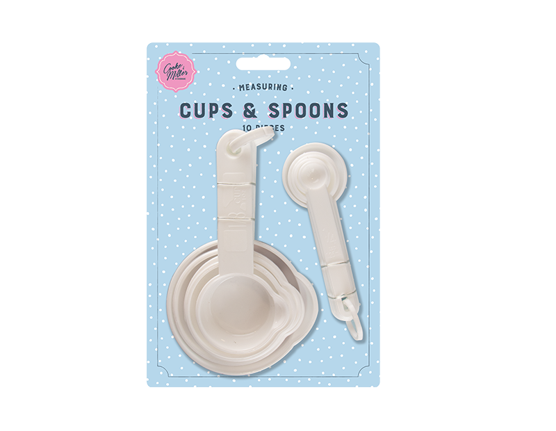 Measuring Cup & Spoon Set - 10 Pack