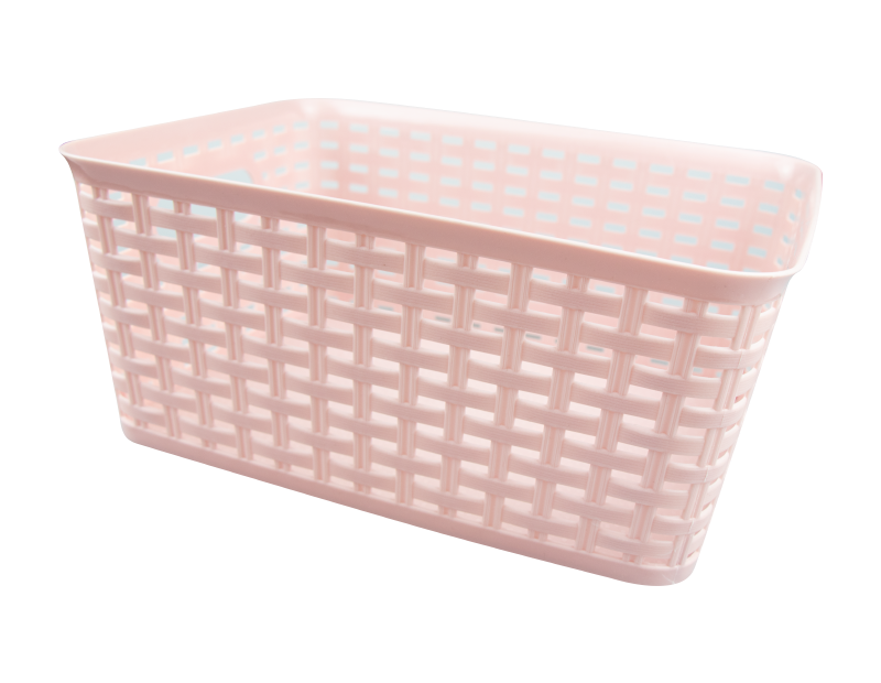 Plastic Rattan Effect Storage Basket - Trend 3.2L