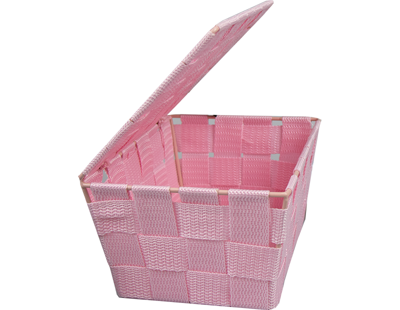 Woven Storage Basket with Lid - Trend 1.96L