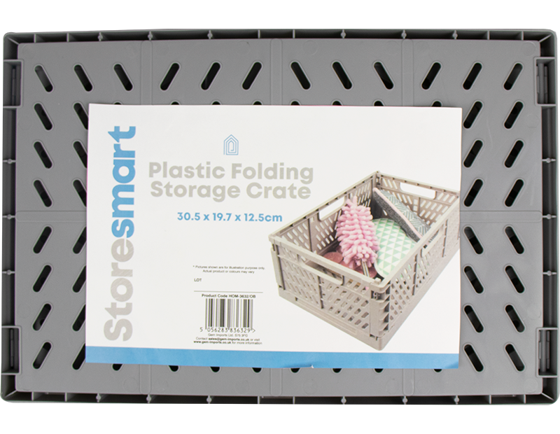 Plastic Folding Storage Crate Large - Trend 3L