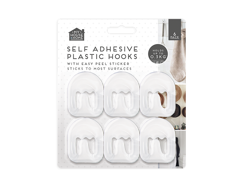 Wholesale plastic self- adhesive Hooks | Gem imports Ltd.