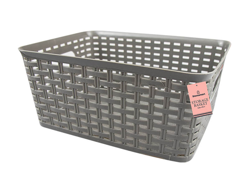 Rattan Effect Storage Basket