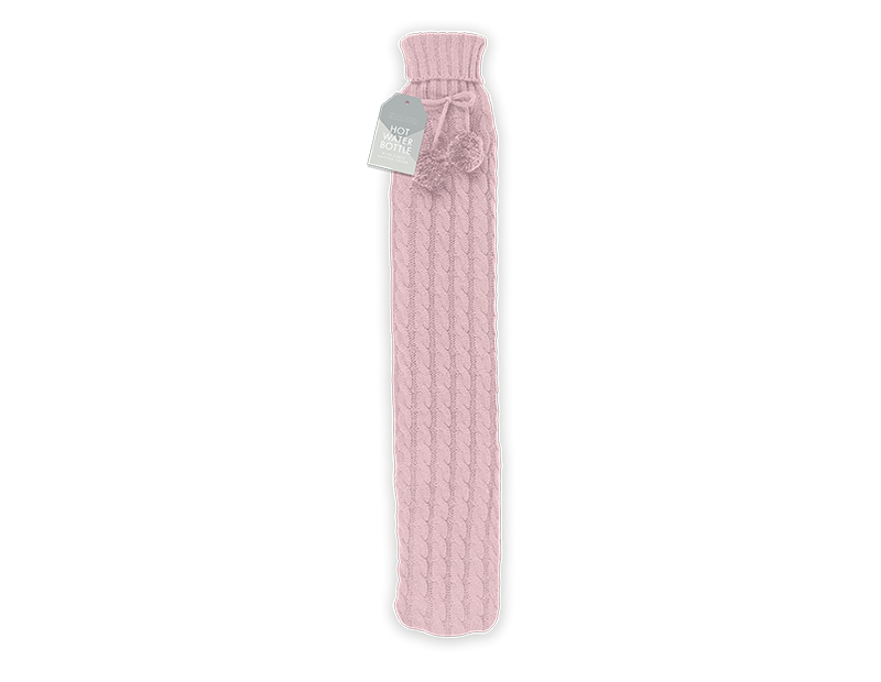 Wholesale Cable Knitted Hot Water Bottle 2L