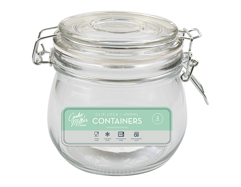 Wholesale Glass Jar with Clip Top Lid 450ml