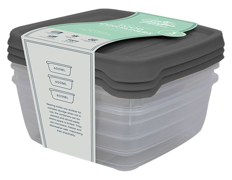 Wholesale Plastic Container 3pc Set