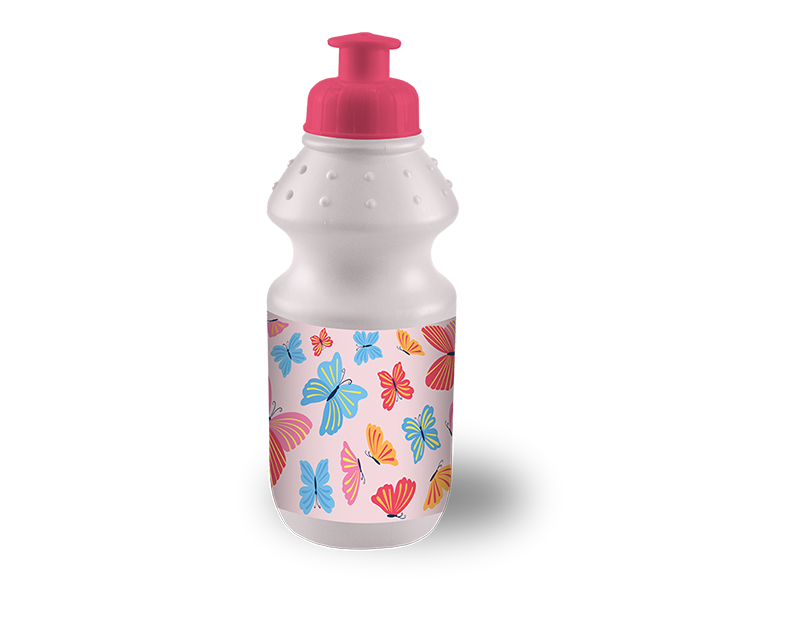 Wholesale Girls Printed Pull Top Sports Bottles