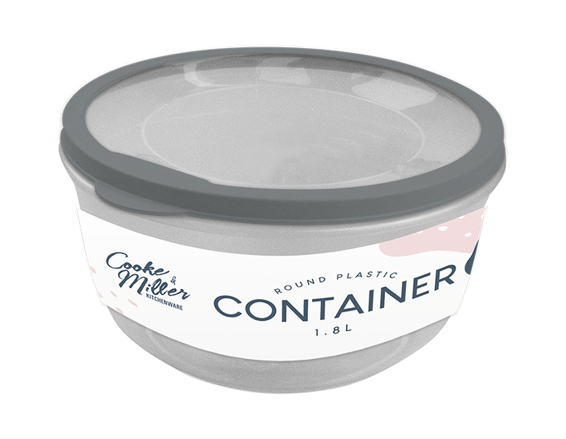Round Plastic Container 1.8L