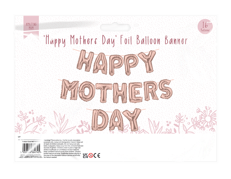 Wholesale Happy Mother's Day foil Balloon Banner