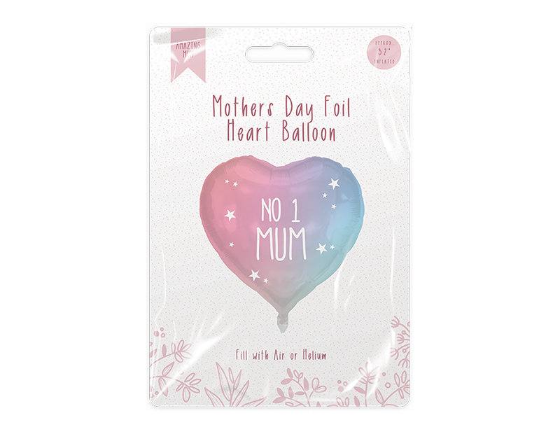 Wholesale Mother's Day Heart Foil Balloon 18"