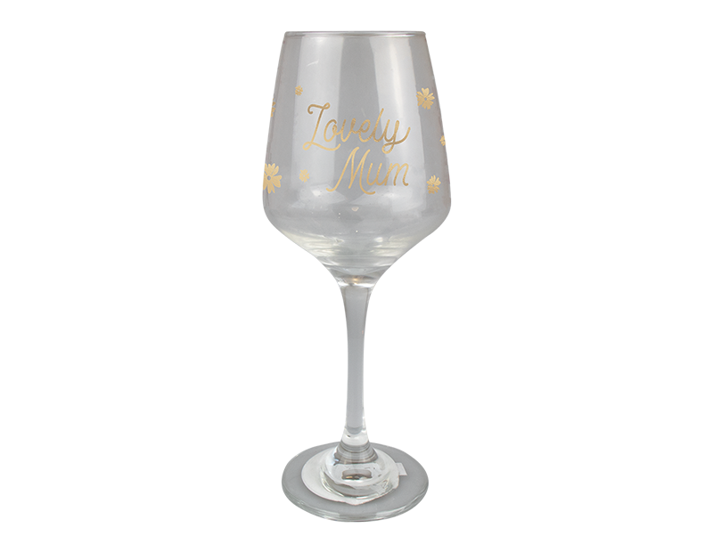 Wholesale Mother's Day printed wine Glass