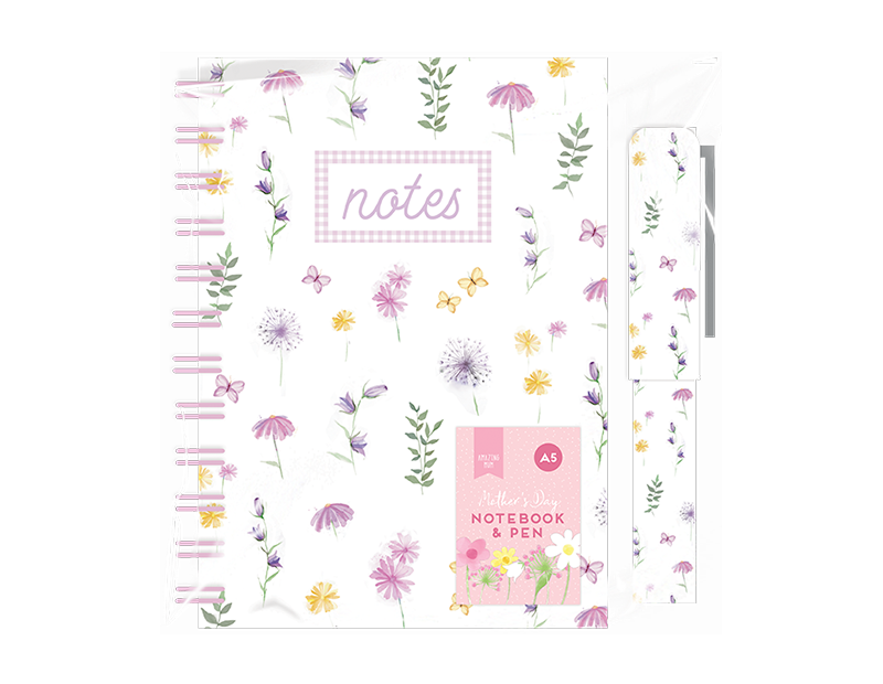 Wholesale Mother's Day A5 Notebook and Pen Set