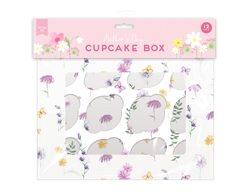 Wholesale Mother's Day Cupcake Box  12- Hole