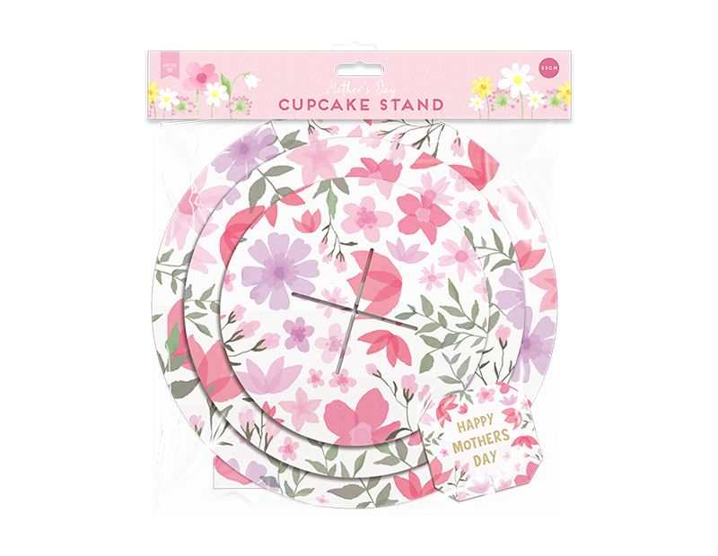 Wholesale Mother's Day Printed Cupcake stand 35cm