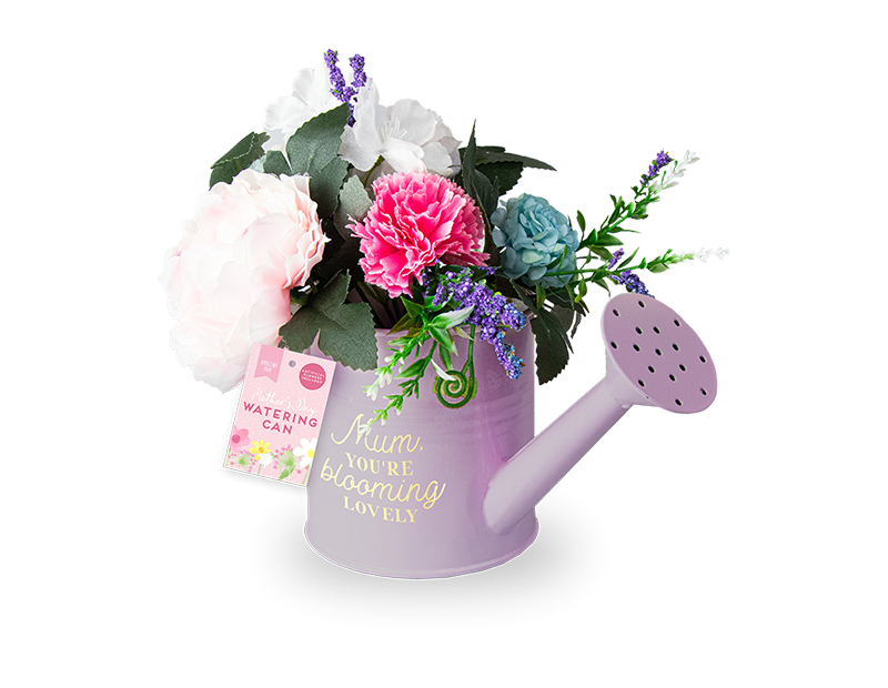 Wholesale Mother's Day Watering Can & Artificial Flowers
