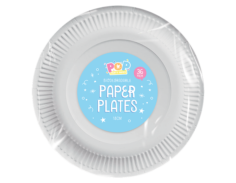 Wholesale White paper plates 18cm