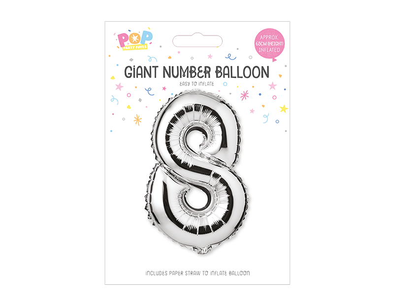 Wholesale Silver Number Balloons