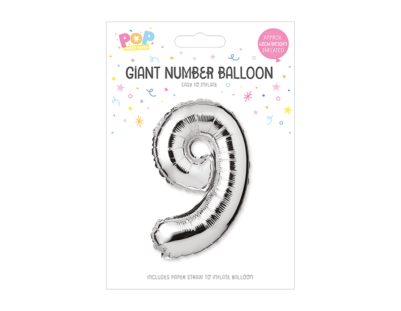 Wholesale Silver Number Balloons