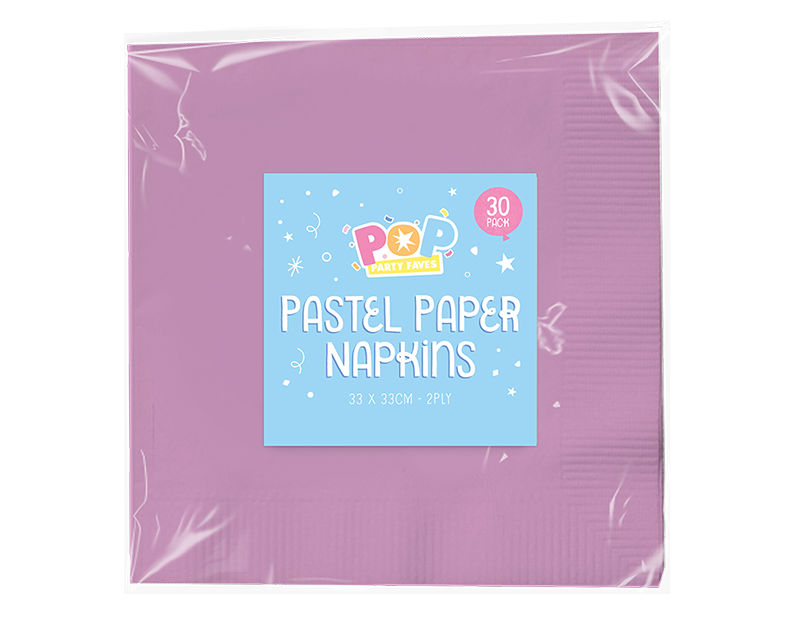 Wholesale Pastel paper Napkins 30pk