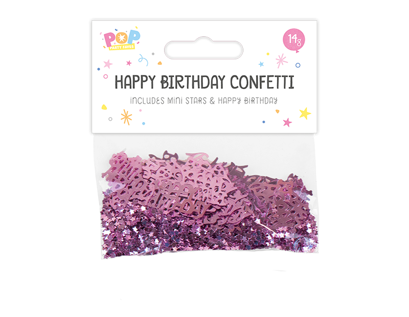 Metallic Happy Birthday Confetti