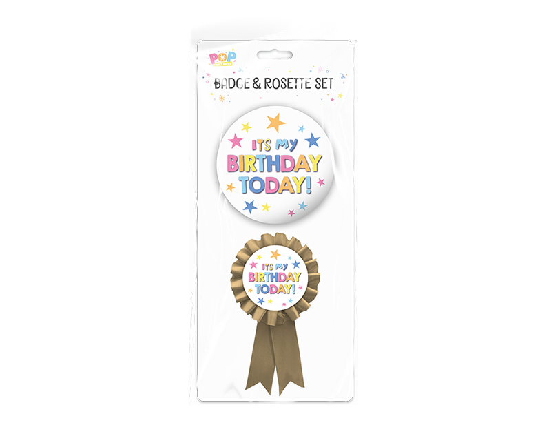 Wholesale Birthday Party badge set 2 piece
