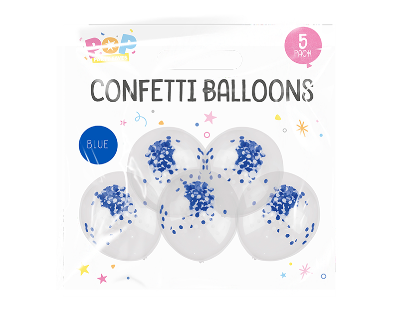Wholesale  confetti balloons 5pk