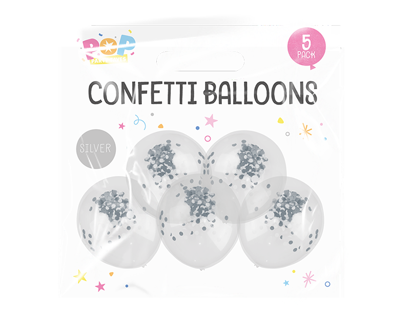 Wholesale  confetti balloons 5pk