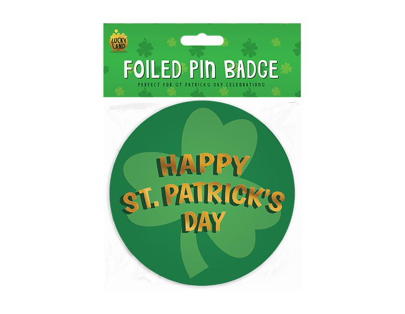 Wholesale St. Patrick's Day Foiled Pin Ba
